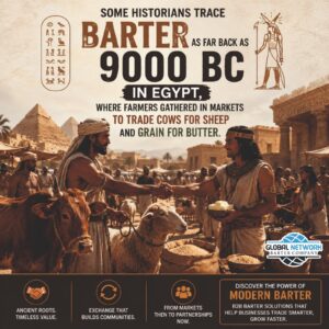 From Ancient Egyptian Markets to Modern Barter Networks: The Evolution of Trade