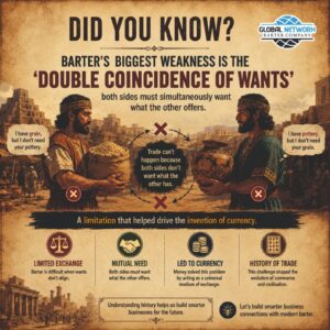Barter’s Biggest Weakness: How the “Double Coincidence of Wants” Led to the Invention of Currency