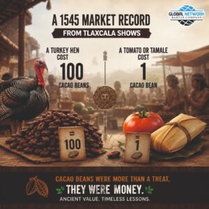 From Cacao Beans to Corporate Barter: The 1545 Tlaxcala Market Record and the Evolution of Business Barter in India
